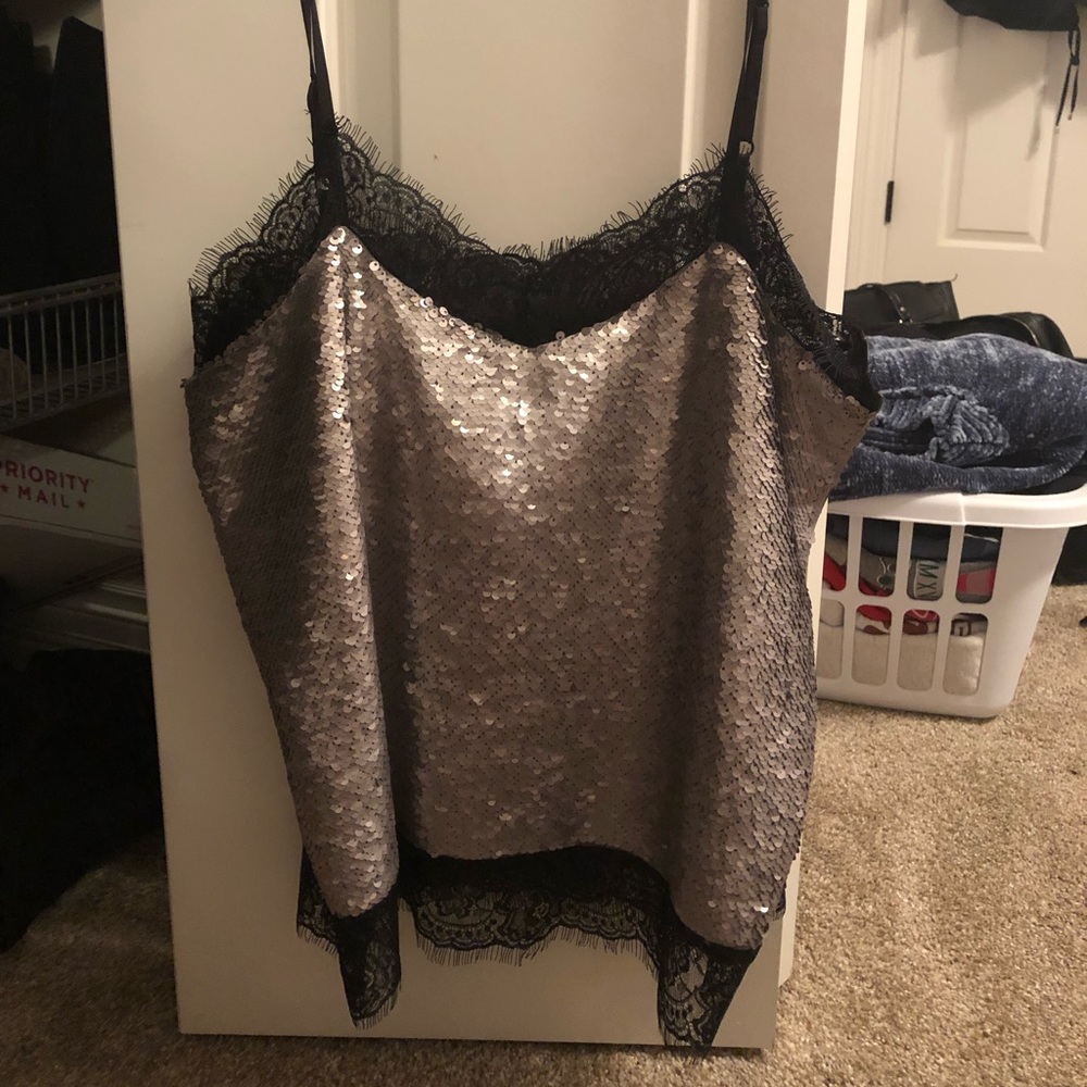 Never been worn sequin tank